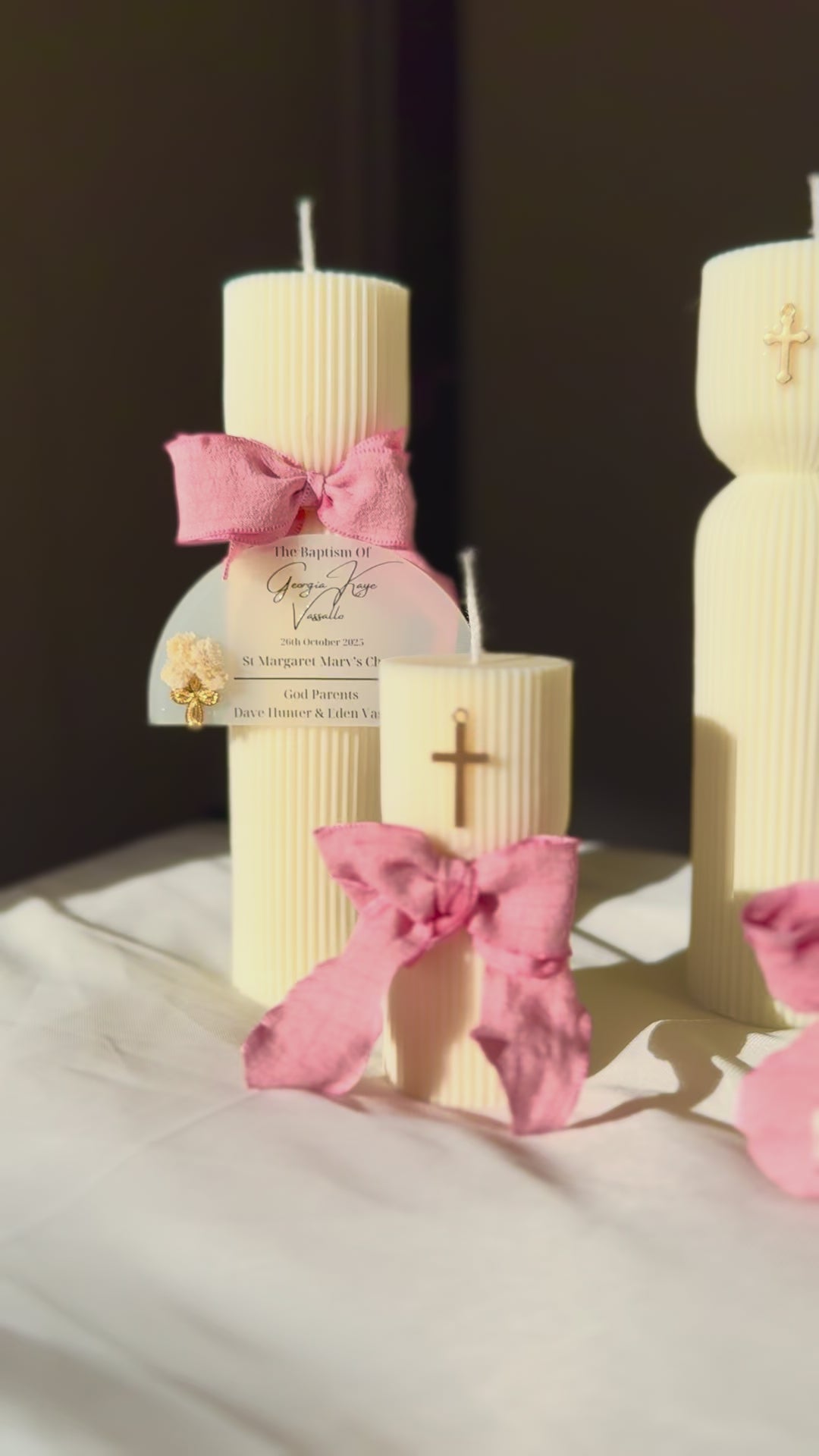 Customised Communion & Baptism Candles